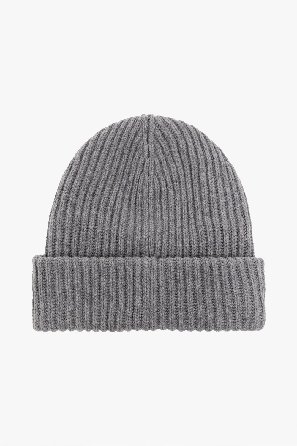 ganni❤︎beanie Pink Fitted Wool Rib Knit Beanie by GANNI on Sale